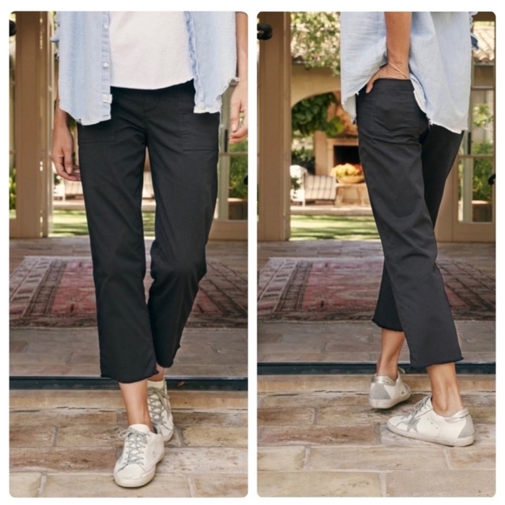 Frank & Eileen Blackstone Utility Pant Washed Black Size 8